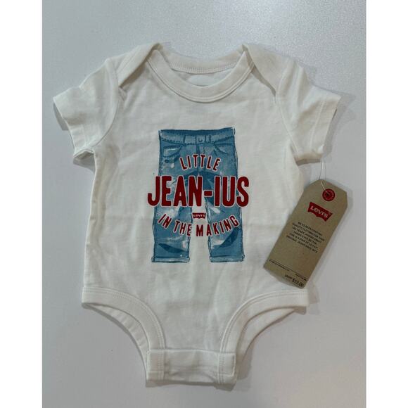 Levi's Little Jean-ius One Piece Baby Size 3 Month New with Tags (03) - Picture 1 of 11